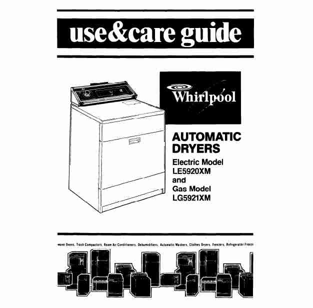 Whirlpool Clothes Dryer LE5920XM-page_pdf
